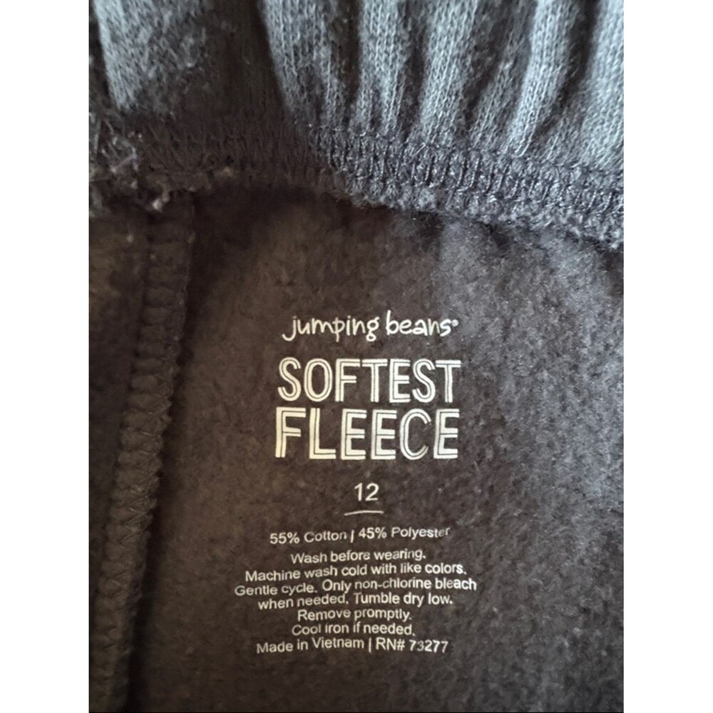 Jumping Beans Dark Gay Fleece Sweatpant Joggers - Boy's 12 - Picture 2 of 3